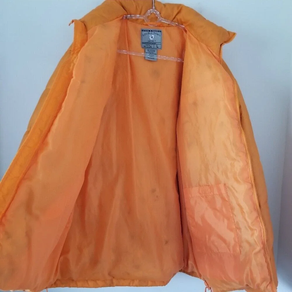 Steve Barrys Sz L Mens Jacket Outdoor Hooded Warm Goose Down Feather Puffer Coat